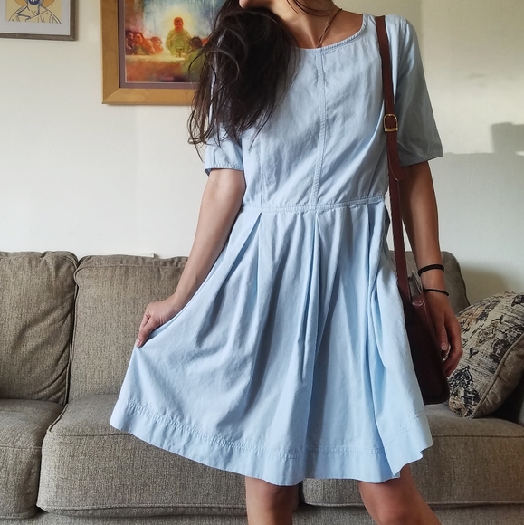 cotton knee length dresses